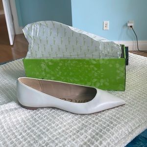 Stacey Sam Edelman White leather flats SIZE 8 1/2